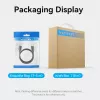 Vention DisplayPort laidas 1,5 m, vyriškas-į-vyrišką, 4K HD, juodas, 6 mm skersmuo
