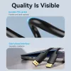 Vention DisplayPort laidas 1,5 m, vyriškas-į-vyrišką, 4K HD, juodas, 6 mm skersmuo