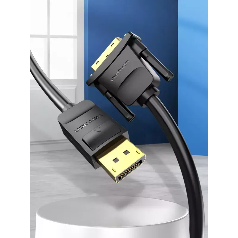 Vention HAFBH DisplayPort į DVI laidas, 1 m, juodas