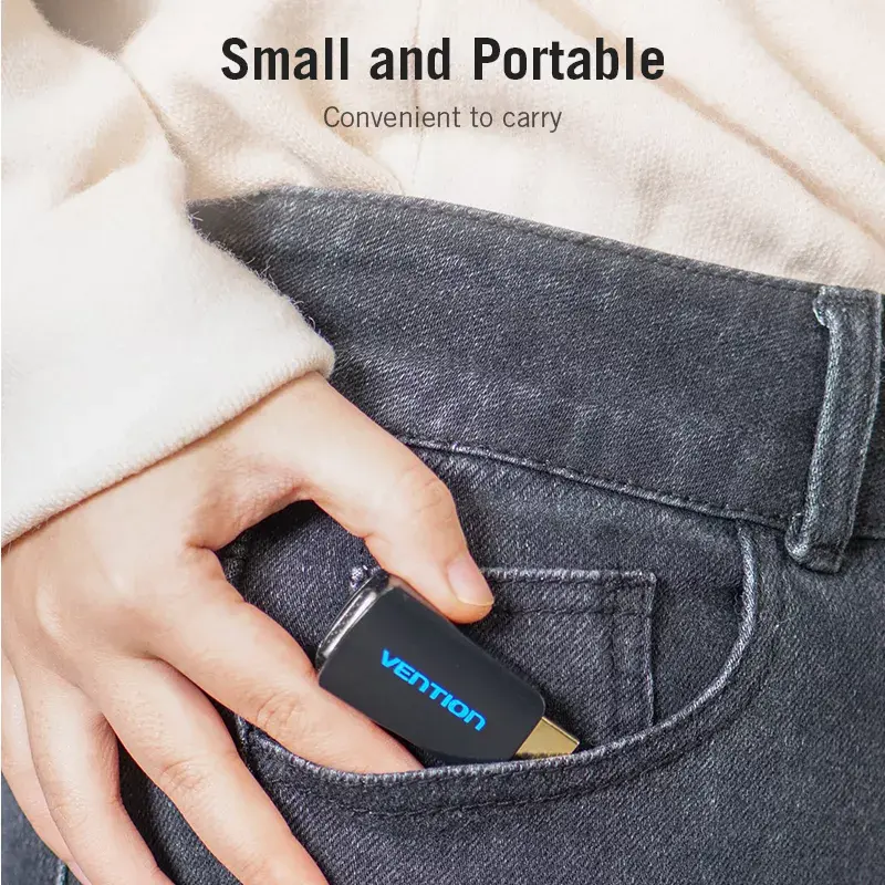 Vention AIDB0 HDMI į VGA keitiklis, 3,5 mm garso jungtis