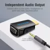 Vention AIDB0 HDMI į VGA keitiklis, 3,5 mm garso jungtis