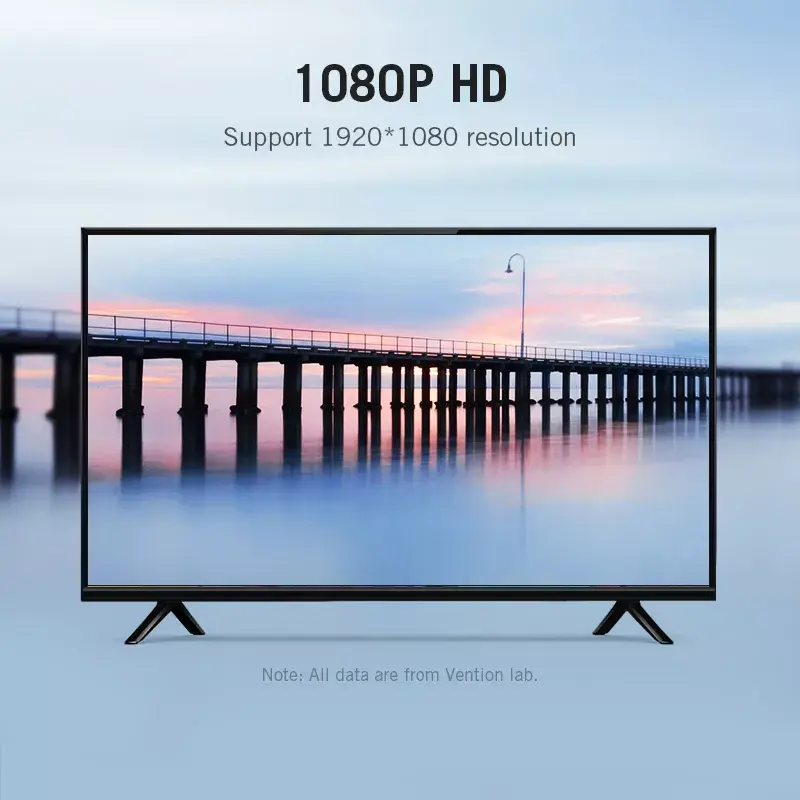 Vention AIDB0 HDMI į VGA keitiklis, 3,5 mm garso jungtis