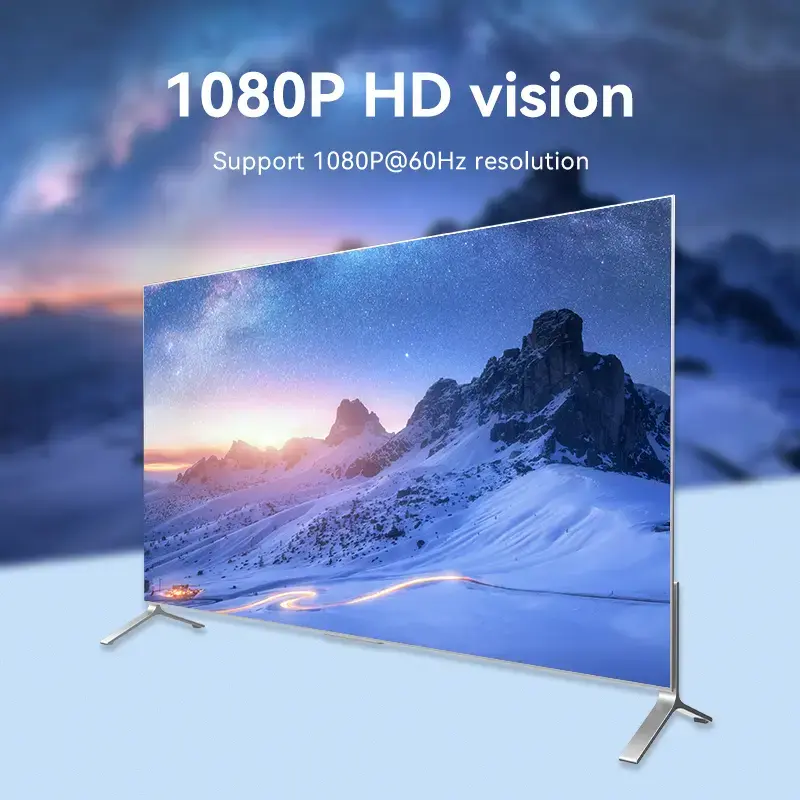 HDMI į VGA keitiklis Vention 0,15 m Juodas HDMI A tipo VGA D-Sub Micro USB Garsas