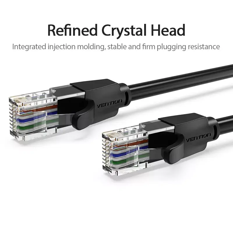 Vention Cat.6 UTP pataisos laidas RJ-45 20 m, juodas