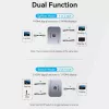 Vention 2-Port Bi-Directional 8K HDMI Switcher AKPH0, HDMI 2.1, 7680×4320@60Hz, USB-C maitinimas, aliuminis, pilka