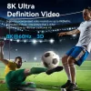 Vention 2-Port Bi-Directional 8K HDMI Switcher AKPH0, HDMI 2.1, 7680×4320@60Hz, USB-C maitinimas, aliuminis, pilka