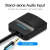 VGA į HDMI keitiklis Vention 0,15 m Juodas VGA HDMI Micro USB Garsas