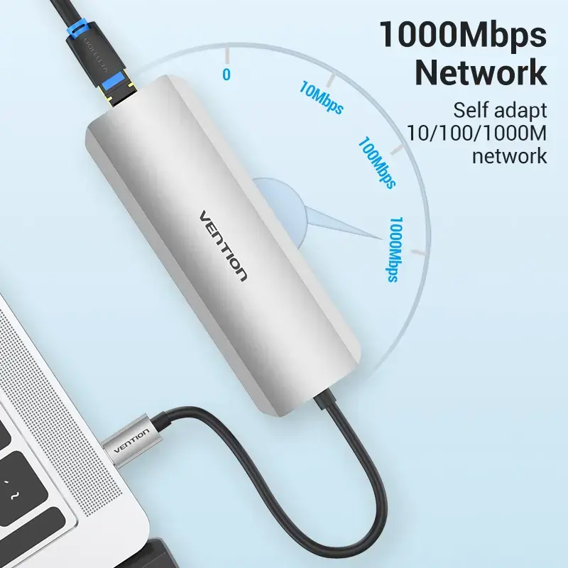 Vention TOLHB USB-C šakotuvas, 0,15 m