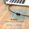 USB 2.0 A (vyriškas) į B (vyriškas) laidas Vention COQBJ, 0,5 m, juodas, PVC apvalkalas, 2 A, 0,48 Gbit/s