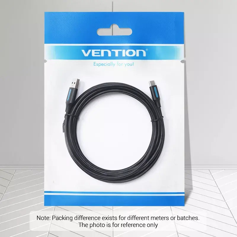 Vention USB 2.0 A kištukas į C kištuką 3A laidas 0,5 m juodas