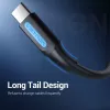 Vention USB 2.0 A kištukas į C kištuką 3A laidas 0,5 m juodas