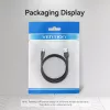 Vention USB 2.0 A (vyriškas) į C (vyriškas) 3A laidas 0,5 m juodas