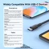 Vention USB 2.0 A (vyriškas) į C (vyriškas) 3A laidas 0,5 m juodas