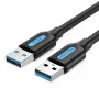USB A į A laidas Vention CONBD 0,5 m, USB 3.2 Gen 1 (5 Gbit/s), juodas