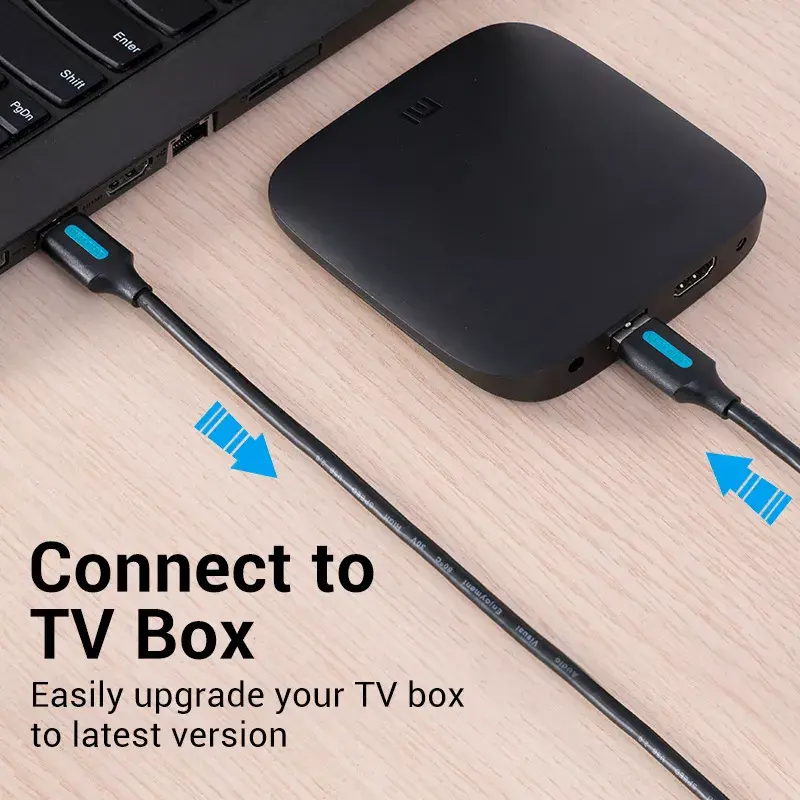 USB 3.0 A‑vyriškas į A‑vyrišką laidas 1,5 m — Vention, USB 3.2 Gen 1, juodas PVC