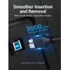 Vention USB 3.0 A į B laidas 3 m — USB 3.2 Gen 1 (5 Gbit/s), juodas, nikeliuotos jungtys