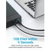 Vention USB 3.0 A į B laidas 3 m — USB 3.2 Gen 1 (5 Gbit/s), juodas, nikeliuotos jungtys