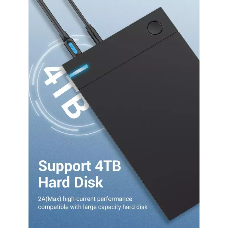Vention USB 3.0 A į B laidas 3 m — USB 3.2 Gen 1 (5 Gbit/s), juodas, nikeliuotos jungtys