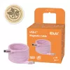 CLUB3D USB-C magnetinė ritė 240W rožinis laidas 2m USB 2.0
