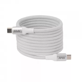 USB-C laidas su magnetine rite Club 3D CAC-3032 — baltas