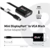 CLUB3D MiniDisplayPort™ į VGA juodas aktyvus adapteris (M/F)