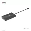 CLUB3D CSV-1598 USB Gen2 Type-C į Dual DisplayPort 4k60Hz 7-in-1 HUB