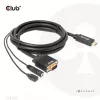 CLUB3D HDMI į VGA laidas M/M 2m / 6,56 pėdos 28AWG