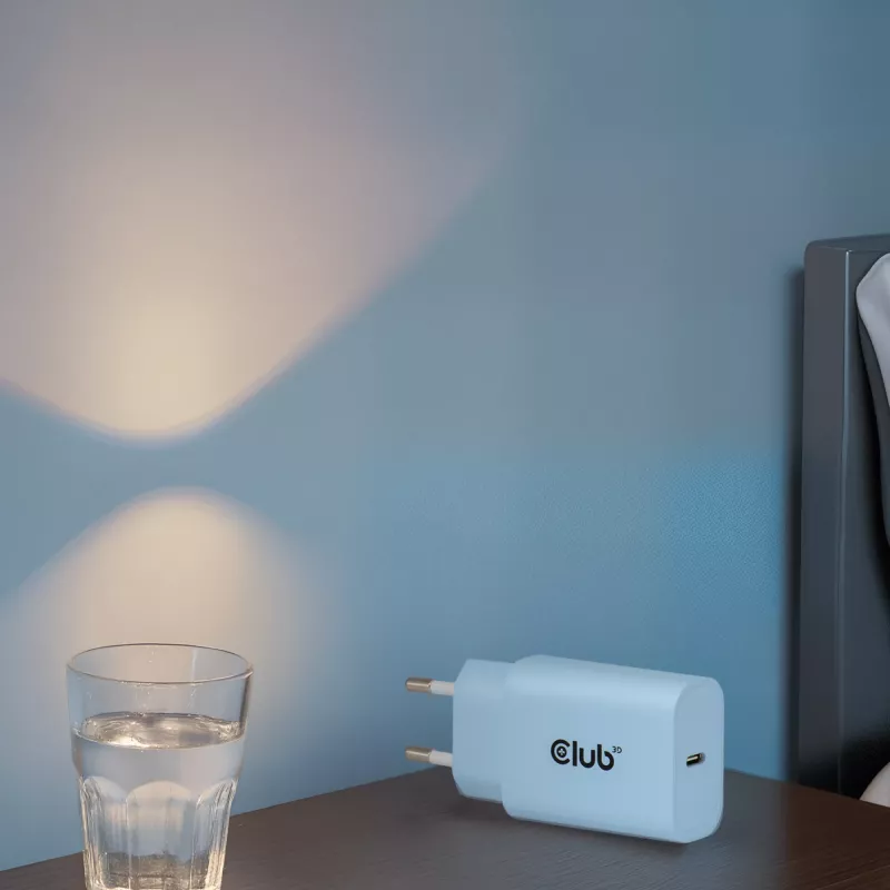 CLUB3D 2 vnt. USB-C įkroviklis 30 W Baltas