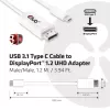 CLUB3D USB 3.1 Type C laidas į DisplayPort 1.2 UHD adapteris CAC-1517