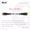 CLUB3D CAC-1394 itin didelės spartos AOC laidas 4K120Hz/8K60Hz vienakryptis M/M 100m