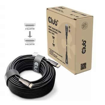 Club 3D HDMI Hybrid AOC laidas 8K60Hz / 4K120Hz 50 m, HDMI A tipo kištukas–kištukas