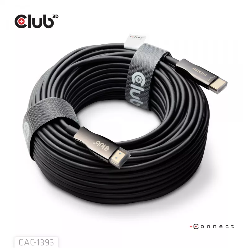Club 3D HDMI Hybrid AOC laidas 8K60Hz / 4K120Hz 50 m, HDMI A tipo kištukas–kištukas