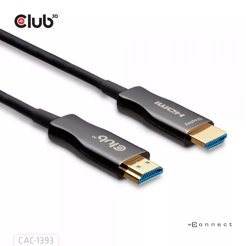 Club 3D HDMI Hybrid AOC laidas 8K60Hz / 4K120Hz 50 m, HDMI A tipo kištukas–kištukas