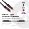 CLUB3D CAC-1589 aktyvus optinis USB-C laidas 20 m