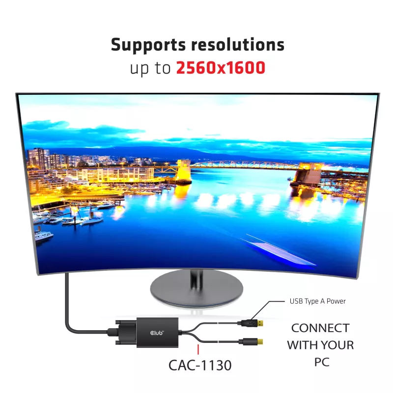 Aktyvus adapteris MiniDisplayPort 1.2a į Dual Link DVI-D CLUB3D CAC-1130