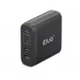 CLUB3D CAC-1912 kelioninis įkroviklis 100W GaN technologija, 2x USB-A ir 2x USB-C, Power Delivery 3.0