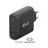 CLUB3D CAC-1912 kelioninis įkroviklis 100W GaN technologija, 2x USB-A ir 2x USB-C, Power Delivery 3.0