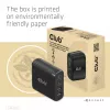 CLUB3D CAC-1912 kelioninis įkroviklis 100W GaN technologija, 2x USB-A ir 2x USB-C, Power Delivery 3.0