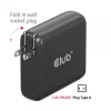 CLUB3D CAC-1912 kelioninis įkroviklis 100W GaN technologija, 2x USB-A ir 2x USB-C, Power Delivery 3.0