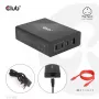 CLUB3D kelioninis įkroviklis 132W GAN technologija, keturi USB Type-A ir -C prievadai, Power Delivery (PD) 3.0 palaikymas