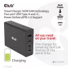 CLUB3D kelioninis įkroviklis 132W GAN technologija, keturi USB Type-A ir -C prievadai, Power Delivery (PD) 3.0 palaikymas
