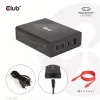 CLUB3D kelioninis įkroviklis 132W GAN technologija, keturi USB Type-A ir -C prievadai, Power Delivery (PD) 3.0 palaikymas