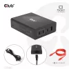 CLUB3D kelioninis įkroviklis 132W GAN technologija, keturi USB Type-A ir -C prievadai, Power Delivery (PD) 3.0 palaikymas
