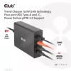 CLUB3D kelioninis įkroviklis 132W GAN technologija, keturi USB Type-A ir -C prievadai, Power Delivery (PD) 3.0 palaikymas