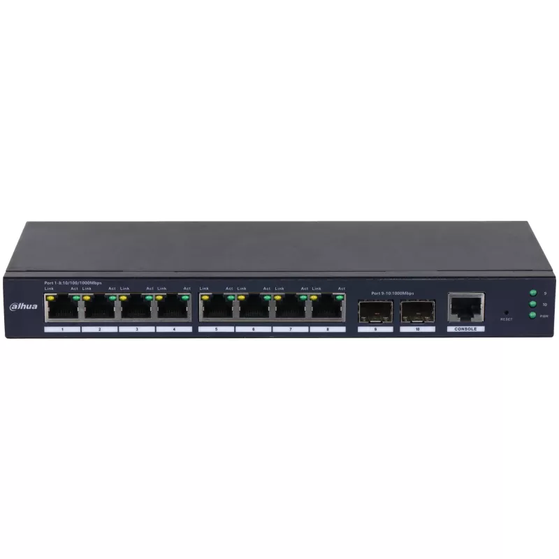 Dahua Technology SG4010-2F valdomas L2 Gigabit Ethernet (10/100/1000) jungiklis, juodas
