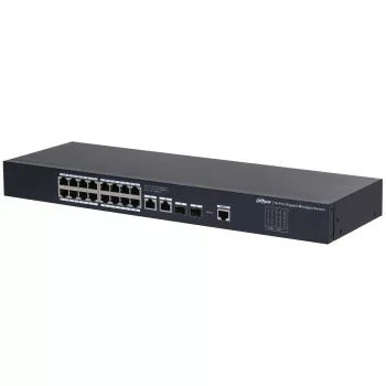 Dahua Technology SG4020 valdomas L2 gigabaitinis eterneto jungiklis 18+2 prievadų, 1U, juodas