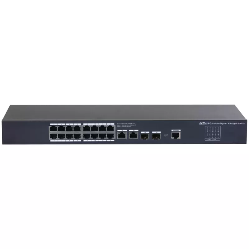 Dahua Technology SG4020 valdomas L2 gigabaitinis eterneto jungiklis 18+2 prievadų, 1U, juodas