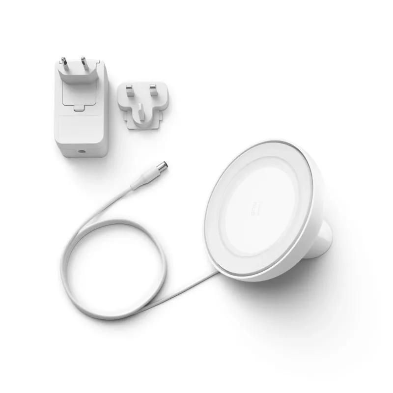Philips Hue Bloom stalinė lempa su baltos ir spalvotos šviesos funkcija, išmanioji lempa, ZigBee, balta, integruotas LED, metalas, nekeičiama lemputė