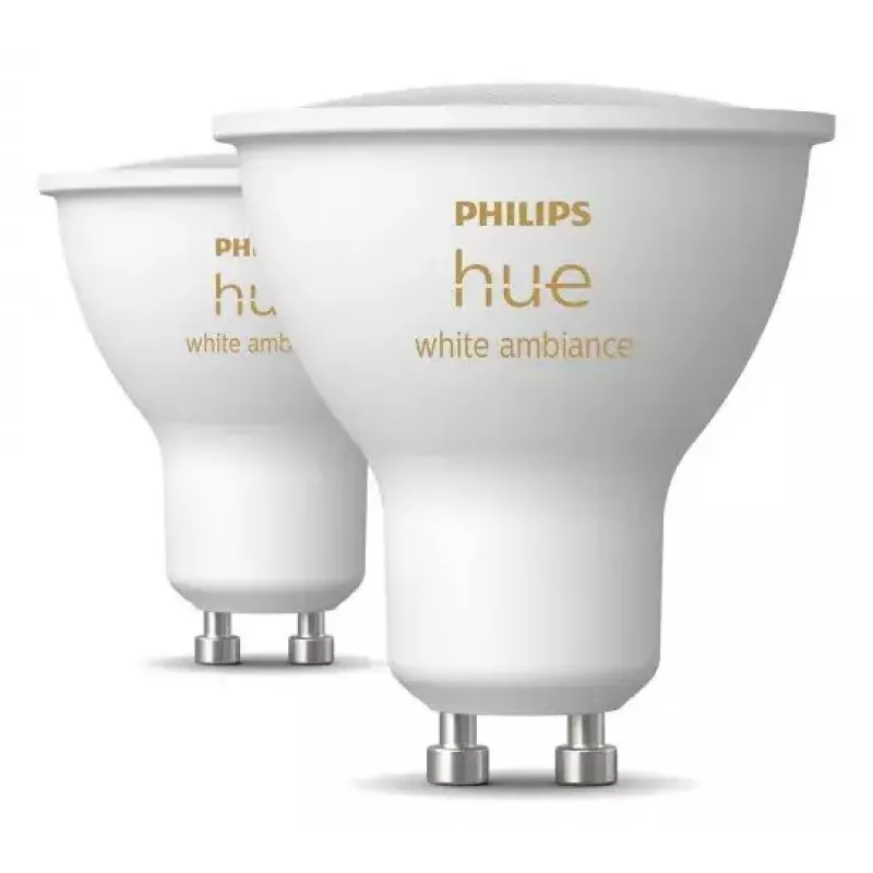 Philips Hue White Ambience GU10 prožektorius – išmanusis (2 vnt. pakuotė)