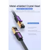 Vention Flat Cat.7 Patch Cable 3M juodas tinklo laidas